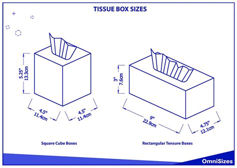 measurements of a kleenex box